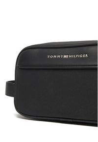 TOMMY HILFIGER - Tommy Hilfiger Kosmetyczka Th Foundation Washbag AM0AM13747 Czarny. Kolor: czarny. Materiał: skóra #5
