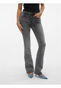 Vero Moda Jeansy Flash 10303196 Szary Flared Fit. Kolor: szary