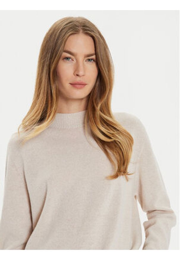 TwinSet - TWINSET Sweter 242TT3480 Écru Loose Fit. Materiał: wełna