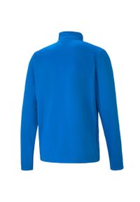 Bluza męska Puma teamRISE Training Poly Jacket niebieska. Kolor: wielokolorowy, biały, niebieski. Materiał: poliester