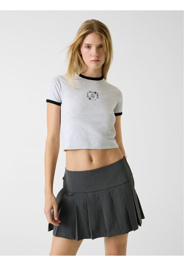 Guess Jeans T-Shirt 180329 Szary Classic Fit. Kolor: szary