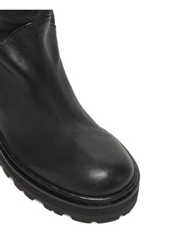 Patrizia Pepe Kozaki 8Y0142 L005 Czarny. Kolor: czarny. Materiał: skóra