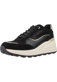Geox - Kapcie GEOX D SPHERICA EC13 Czarny. Kolor: czarny. Materiał: syntetyk, tkanina, skóra