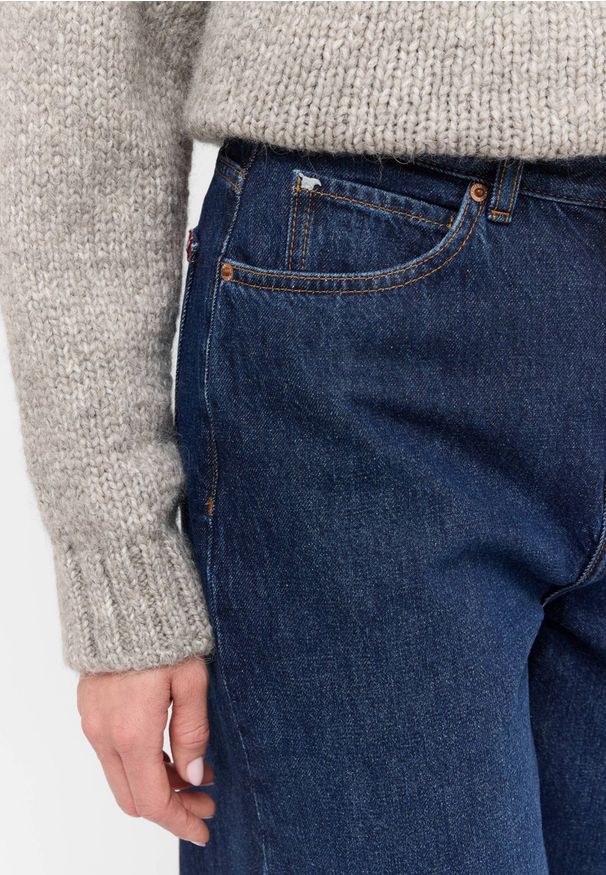 Damskie Spodnie Jeansowe Mustang Style Luise Wide Denim Blue 1015998 5000 840