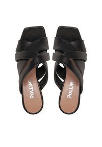 Pollini Klapki SA28117C1ITE0000 Czarny. Kolor: czarny. Materiał: skóra #5