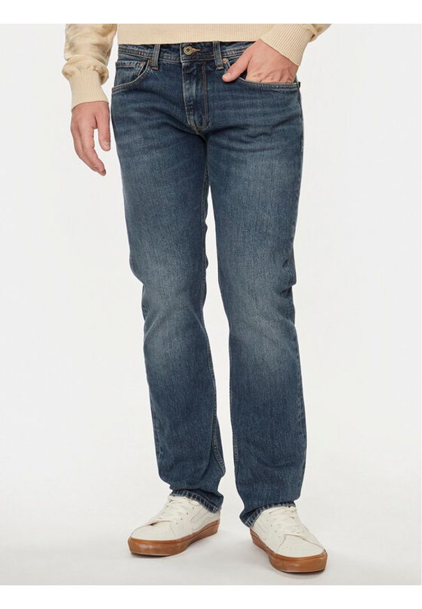 Pepe Jeans Jeansy PM207393 Niebieski Straight Fit. Kolor: niebieski