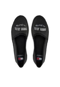 Tommy Jeans Espadryle Tjw Varsity Espadrille EN0EN02470 Czarny. Kolor: czarny. Materiał: materiał #6