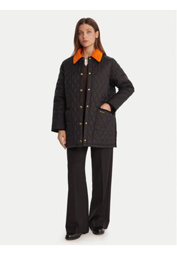 Barbour Kurtka przejściowa Liddesdale LQU1852BK12 Czarny Regular Fit. Kolor: czarny. Materiał: syntetyk