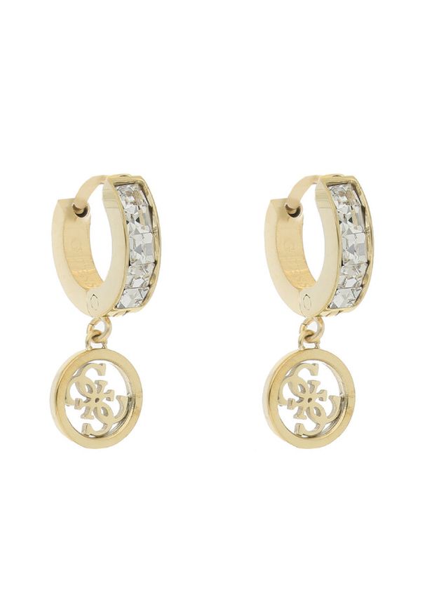 Kolczyki Guess. Materiał: złote. Kolor: żółty, złoty, wielokolorowy