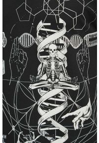 medicine - Medicine longsleeve bawełniany kolor czarny z nadrukiem. Kolor: czarny. Materiał: bawełna. Długość rękawa: długi rękaw. Długość: długie. Wzór: nadruk. Styl: klasyczny #4