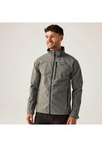 Regatta - Męska kurtka softshell Arana. Kolor: zielony. Materiał: softshell. Sport: turystyka piesza #1
