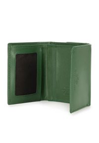 Wittchen - Damski portfel z gładkiej skóry dwustronny na zatrzask zielony. Kolor: zielony. Materiał: skóra. Wzór: gładki #7
