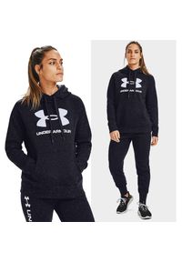 Under Armour - Bluza sportowa damska UNDER ARMOUR RIVAL FLEECE z kapturem. Typ kołnierza: kaptur. Kolor: wielokolorowy, czarny, biały