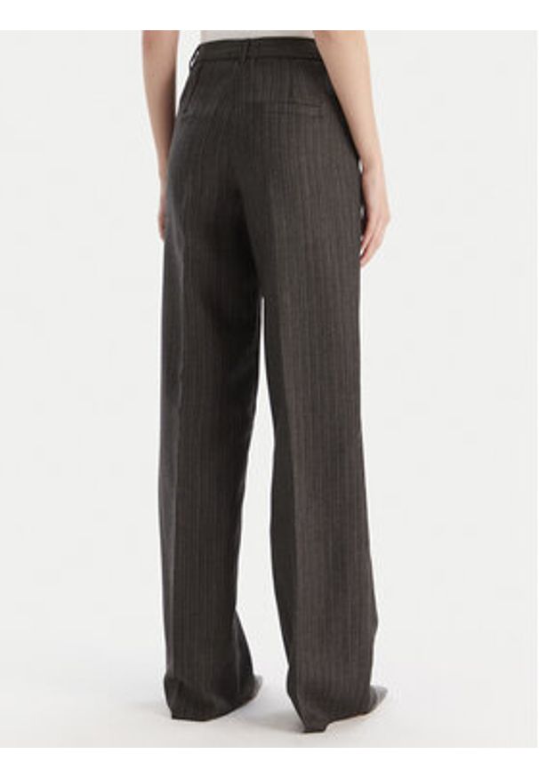 Marella Spodnie palazzo Renoir 2523136082 Brązowy Wide Leg. Kolor: brązowy. Materiał: wełna