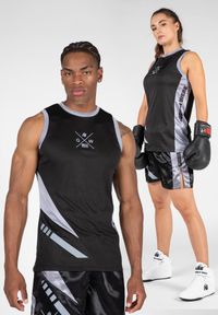 GORILLA WEAR - Hornell Top bez rękawów - Czarny/Szary. Kolor: szary. Długość rękawa: bez rękawów