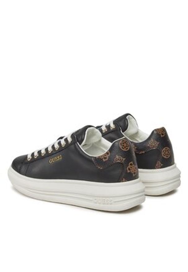 Guess Sneakersy FL8VIB LEA12 Czarny. Kolor: czarny. Materiał: skóra