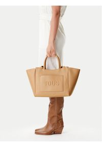 Tous - TOUS Torebka Brenda City 2002192245 Beżowy. Kolor: beżowy. Materiał: skórzane #1