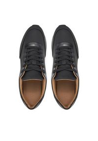 Calvin Klein Sneakersy Low Prof Runn Laceup Rubb Lth HM0HM01707 Czarny. Kolor: czarny. Materiał: nubuk, skóra #4