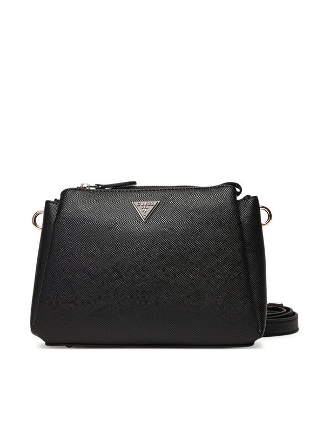 Guess Torebka Noelle II HWZG96 72120 Czarny. Kolor: czarny. Materiał: skórzane