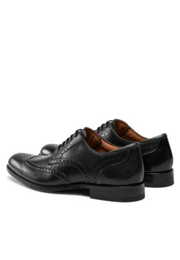 Clarks Półbuty Craft Arlo Limit 261714527 Czarny. Kolor: czarny. Materiał: skóra