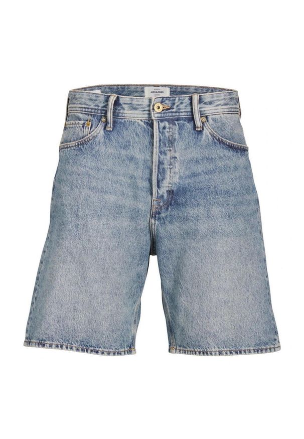 Krótka kurtka Jack & Jones Alex niebieski denim. Kolor: niebieski. Materiał: denim. Długość: krótkie. Sport: skateboard