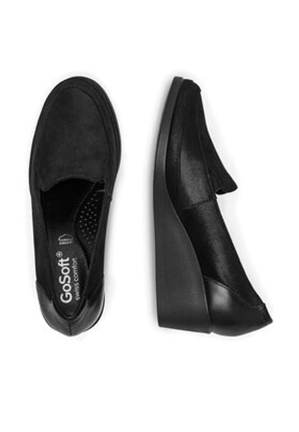 Go Soft Półbuty EST-295-09 Czarny. Kolor: czarny. Materiał: skóra