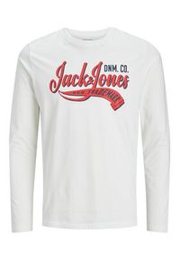 Jack & Jones - Jack&Jones Longsleeve 12236061 Biały Standard Fit. Kolor: biały. Materiał: bawełna. Długość rękawa: długi rękaw #7