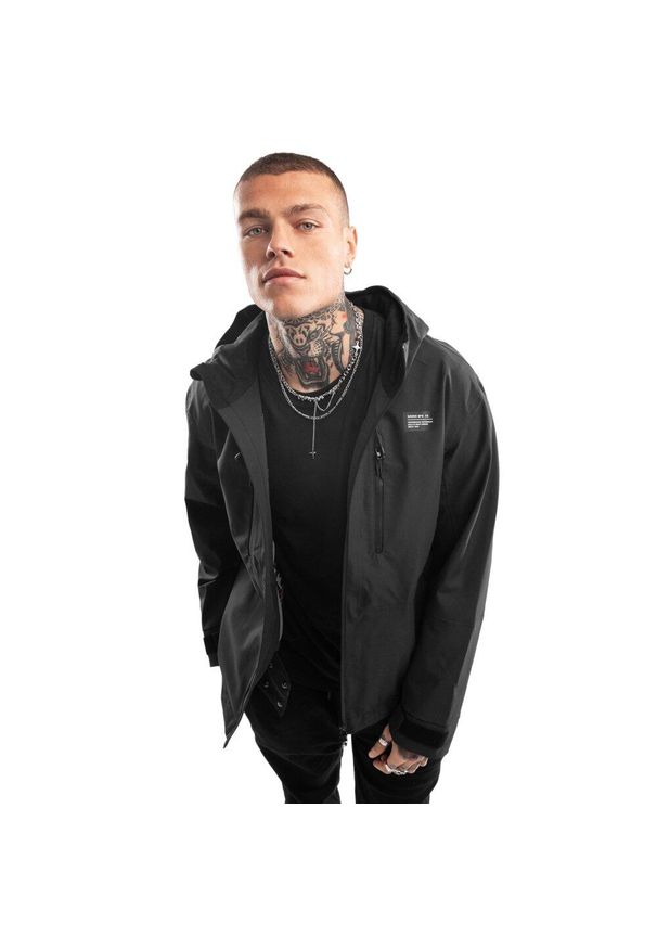 SIROKO - Kurtka męska lifestyle W5 Nix LF. Kolor: czarny. Materiał: hardshell, softshell