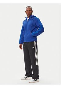 Adidas - adidas Polar Spacer Teamgeist 26 Cutline Fullzip Hoodie KW0887 Niebieski Regular Fit. Okazja: na spacer. Kolor: niebieski. Materiał: bawełna #5