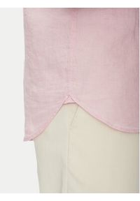 TOMMY HILFIGER - Tommy Hilfiger Koszula MW0MW35207 Różowy Regular Fit. Kolor: różowy. Materiał: len