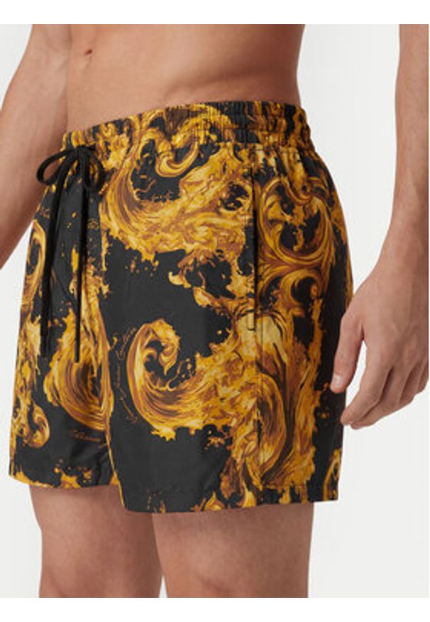 Versace Jeans Szorty sportowe 80GAD11D Czarny Regular Fit. Kolor: czarny. Materiał: syntetyk. Styl: sportowy
