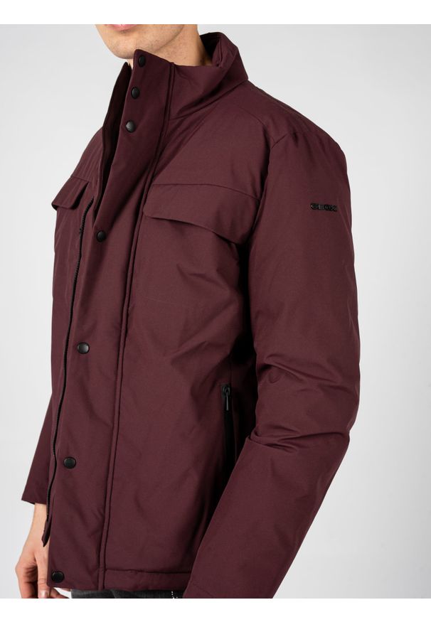 Geox Kurtka "Spherica" | M2628L T2953 | Mężczyzna | Bordowy. Okazja: na co dzień. Kolor: czerwony. Materiał: poliester. Styl: elegancki, casual