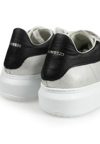 Baldinini Sneakersy | DE0410T10LA | Kobieta | Srebrny. Kolor: srebrny. Materiał: skóra. Wzór: aplikacja, nadruk