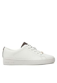 MICHAEL Michael Kors Sneakersy Keaton Lace Up 43R4KTFS2L Biały. Kolor: biały. Materiał: skóra