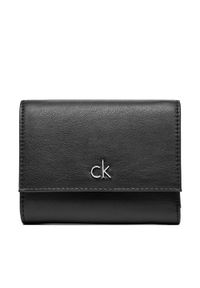 Calvin Klein Mały Portfel Damski Ck Daily Medium Trifold_Pbl K60K612851 Czarny. Kolor: czarny. Materiał: skóra