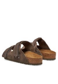 Birkenstock Klapki Uji 1029200 Brązowy. Kolor: brązowy. Materiał: zamsz, skóra