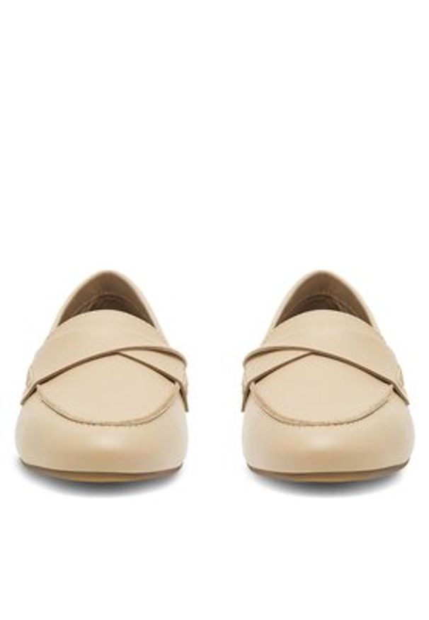 Gino Rossi Lordsy AMBRA-23455NAP Beżowy. Kolor: beżowy. Materiał: skóra