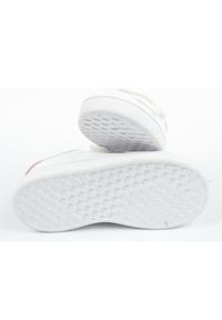 Adidas - Buty adidas Adventage Jr FZ0034 białe. Okazja: na co dzień. Zapięcie: rzepy. Kolor: biały. Materiał: guma, syntetyk, skóra