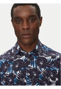 Hechter Paris Koszula 60267 151604 Granatowy Modern Fit. Kolor: niebieski. Materiał: syntetyk, bawełna #5