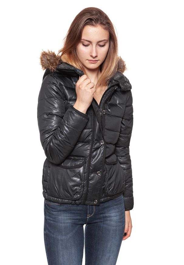 Lee - DAMSKA KURTKA ZIMOWA LEE PUFFER JACKET BLACK L56TWS01. Sezon: zima