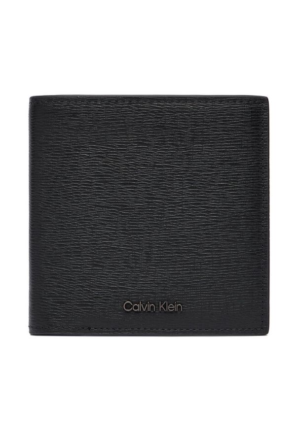 Duży Portfel Męski Calvin Klein. Kolor: czarny