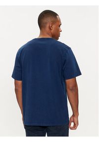 Wrangler T-Shirt Graphic 112350530 Granatowy Regular Fit. Kolor: niebieski. Materiał: bawełna