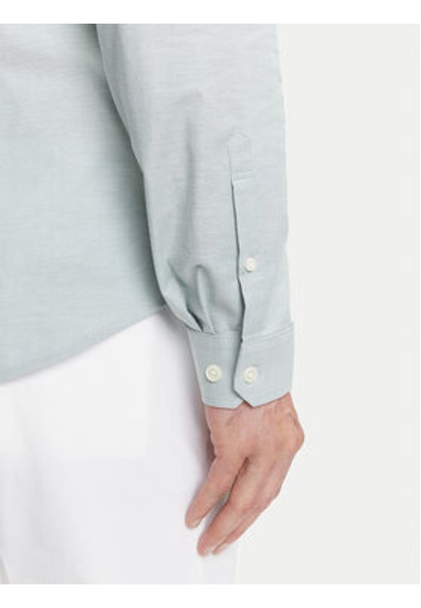 Lindbergh Koszula 30-203174 Zielony Slim Fit. Kolor: zielony. Materiał: bawełna