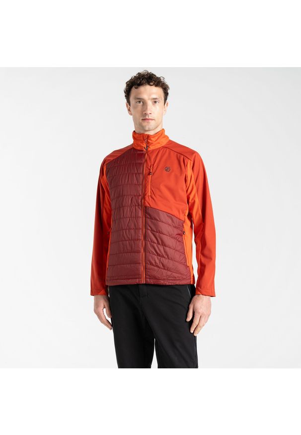 DARE 2B - Mountaineer męska kurtka hybrydowa. Kolor: czerwony. Materiał: softshell, materiał. Sport: turystyka piesza