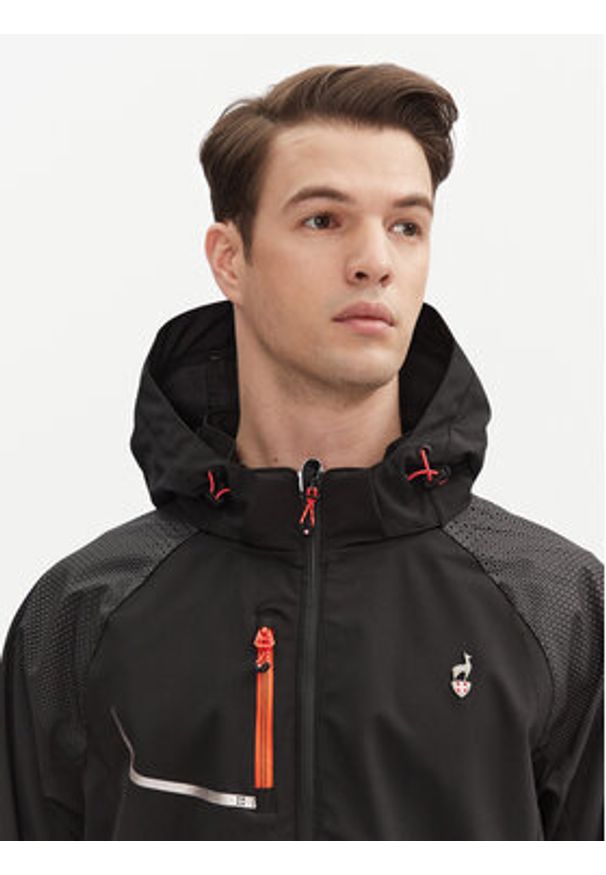 Aulp Kurtka softshell Robin Czarny Regular Fit. Kolor: czarny. Materiał: syntetyk