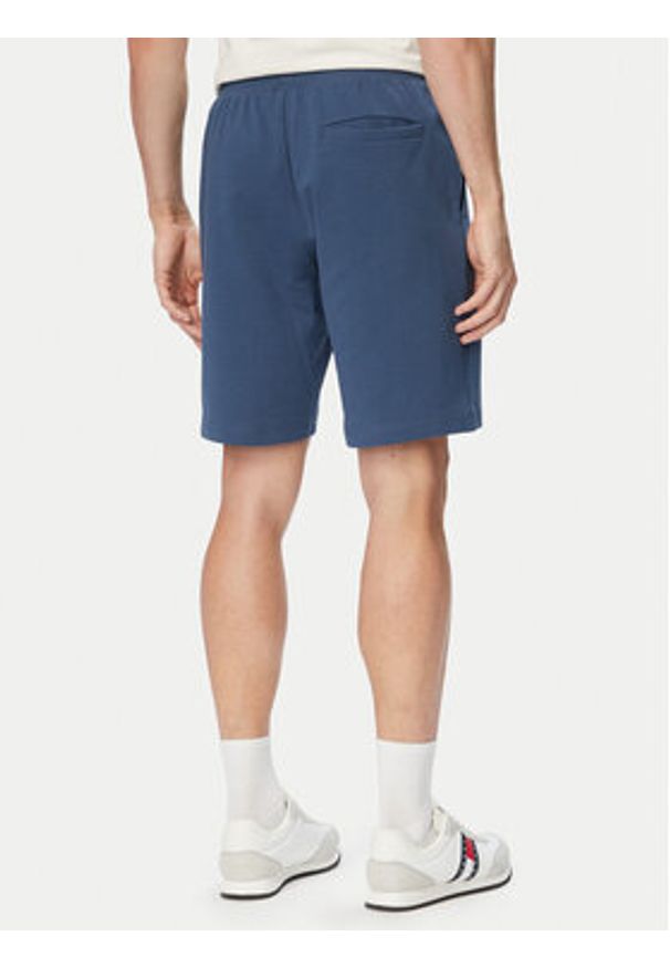 TOMMY HILFIGER - Tommy Hilfiger Szorty sportowe MW0MW37240 Niebieski Regular Fit. Kolor: niebieski. Materiał: bawełna. Styl: sportowy