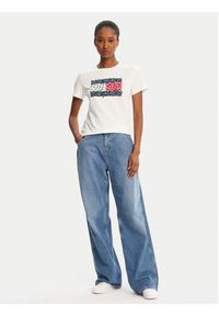 Tommy Jeans T-Shirt Floral Flag DW0DW20897 Biały Regular Fit. Kolor: biały. Materiał: bawełna #4