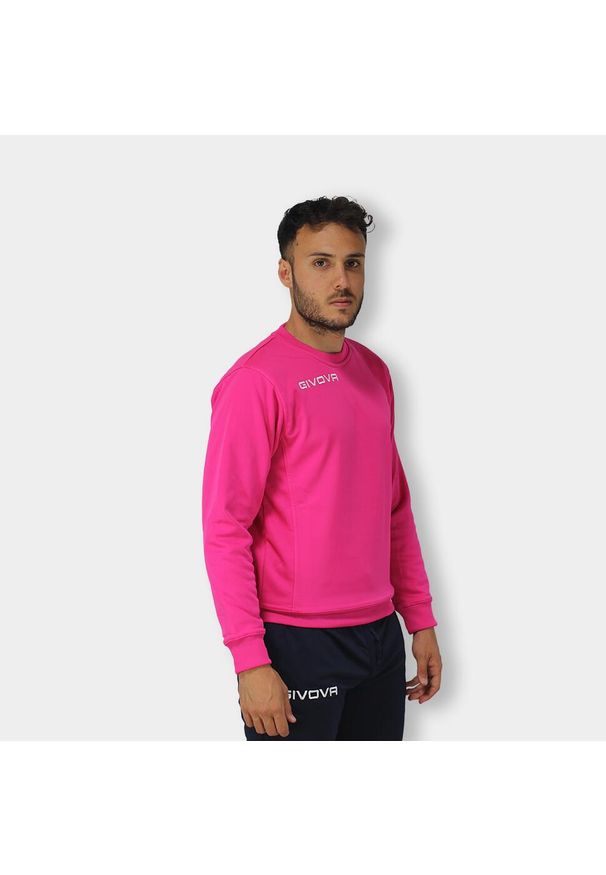 Bluza Givova Polarfleece One, rozmiar M. Kolor: różowy. Materiał: poliester. Sport: piłka nożna