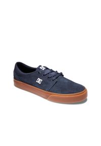 DC Shoes - dla Mężczyzn TRASE SD Niebieski. Kolor: niebieski. Materiał: skóra, guma, tkanina. Szerokość cholewki: normalna. Wzór: nadruk #1