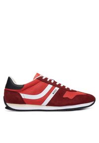 BOSS Sneakersy Levon 50568468 Czerwony. Kolor: czerwony. Materiał: skóra, zamsz #1